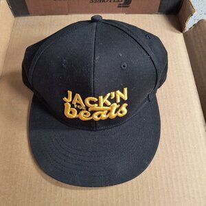 Jack'n For Beats Jack Daniels Tennessee Honey Hat Black Yellow Snapback Cap